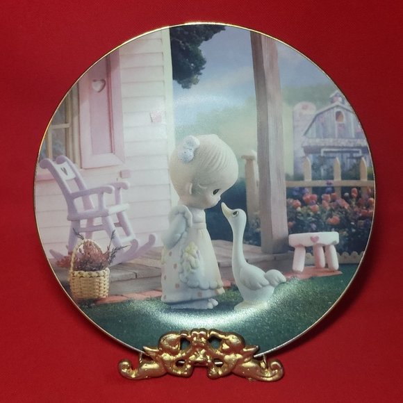Precious Moments Decorative Plate Make A Joyful Noise Hamilton Collection 1993 - Picture 10 of 12